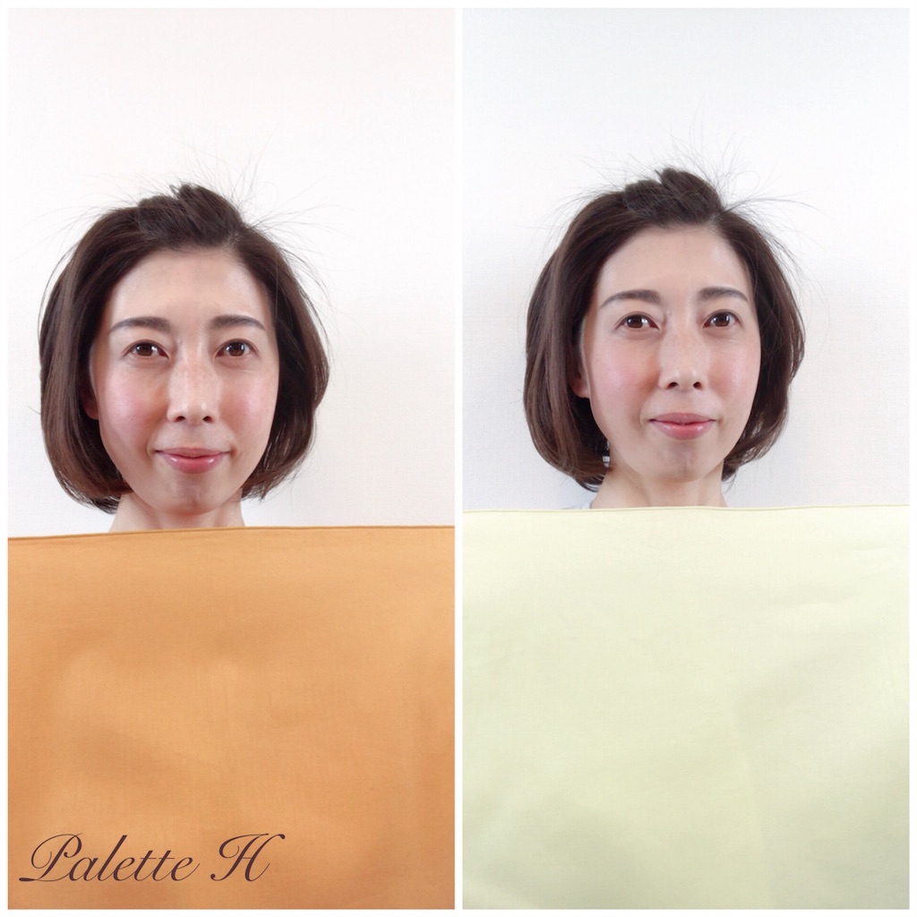 似合う色の美容液効果 １６タイプパーソナルカラー診断 Palette H パレットアッシュ 京都でカラー 顔タイプ 骨格診断